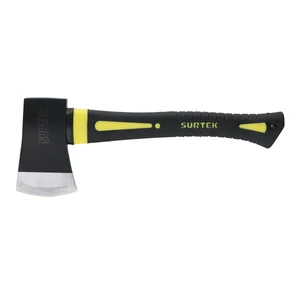 Surtek-HC1 1/2F / HC1 1/2F Hacha cazadora con cabeza forjada en acero con mango de fibra de vidrio 14", 1-1/2 lb Surtek
